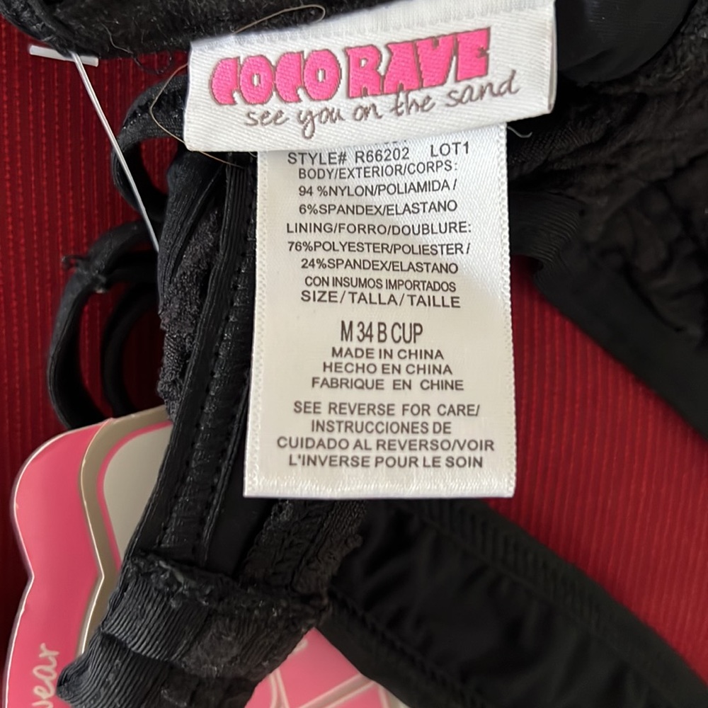 Black Coco Rave bikini top - Picture 4 of 4